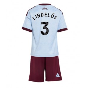 Aston Villa Victor Lindelof #3 Jalkapallovaatteet Lasten Kolmas peliasu 2026-27 Lyhythihainen (+ Lyhyet housut)
